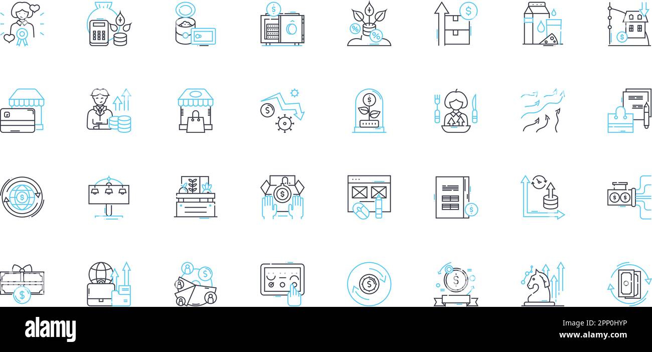 Lineare Symbole für wissenschaftliche Entdeckungen. Durchbruch, Erkenntnisse, Innovation, Fortschritt, Experimentieren, Exploration, Beiträge Linienvektor und Stock Vektor