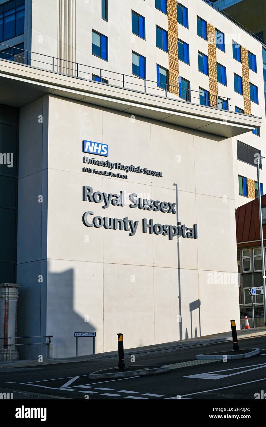 Die kürzlich errichtete Neuentwicklung des Royal Sussex County Hospital (RSCH) in Brighton Stockfoto