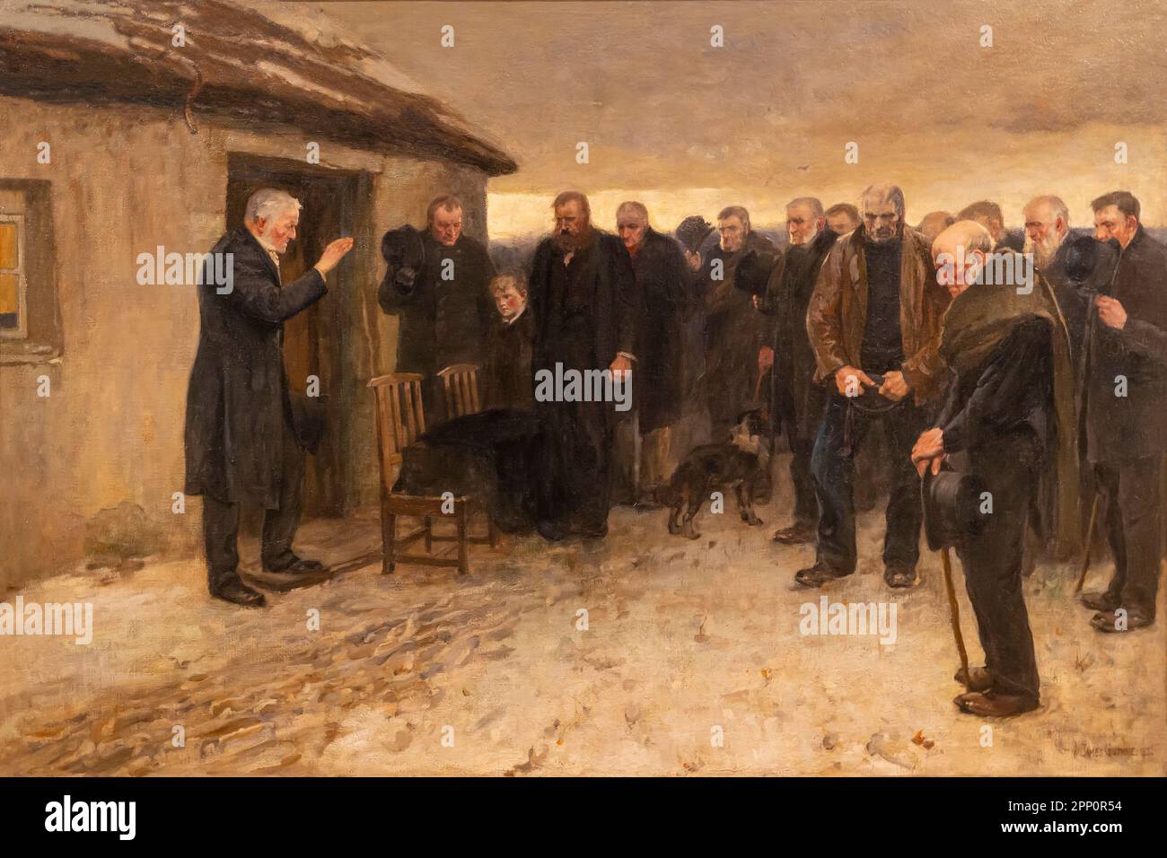 Mit einer Trauerfeier in den Highlands, James Guthrie, 1881-1882, Stockfoto