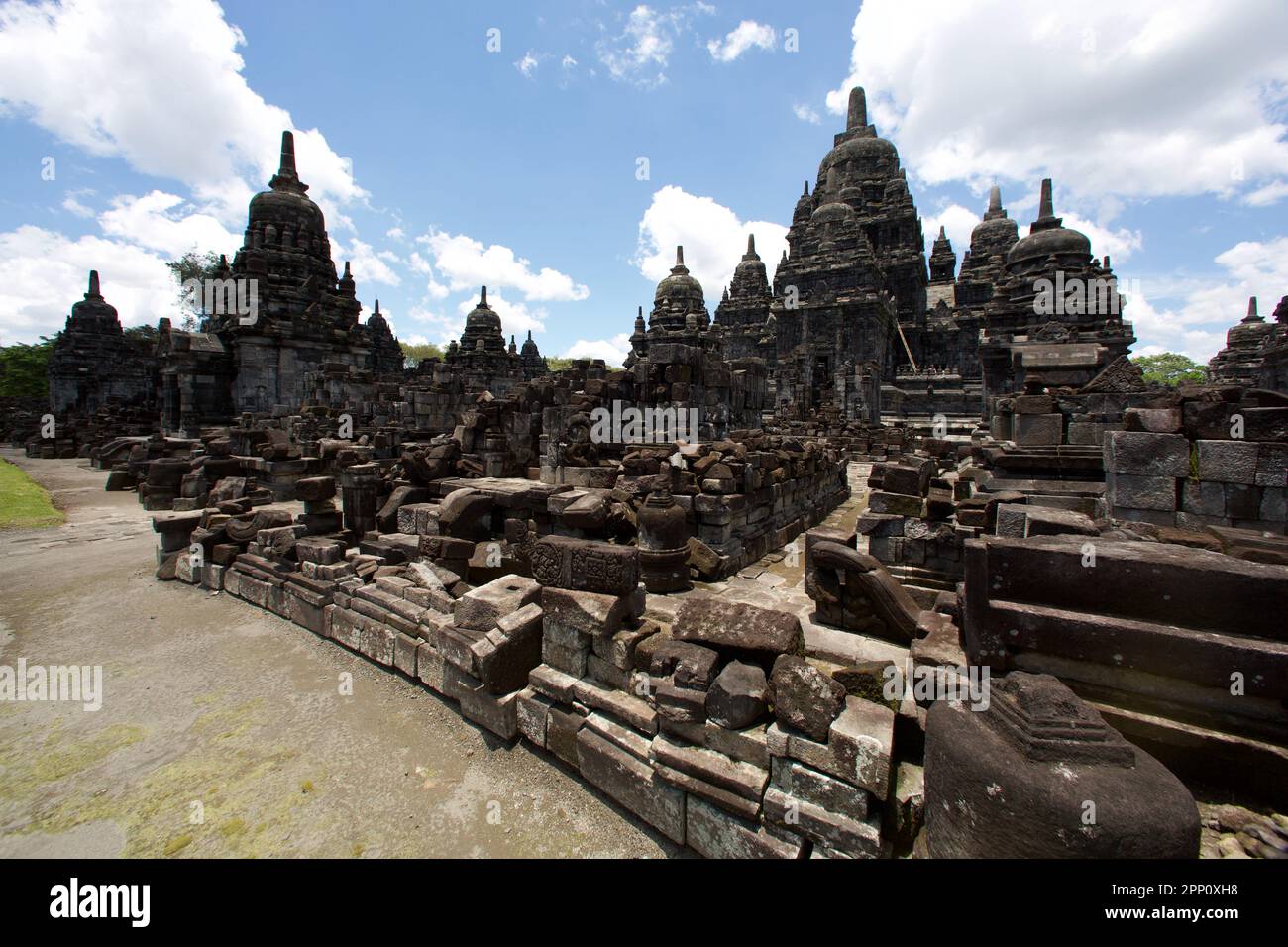 Prambanan Temple Complex, Yogyakarta Indonesien Stockfoto
