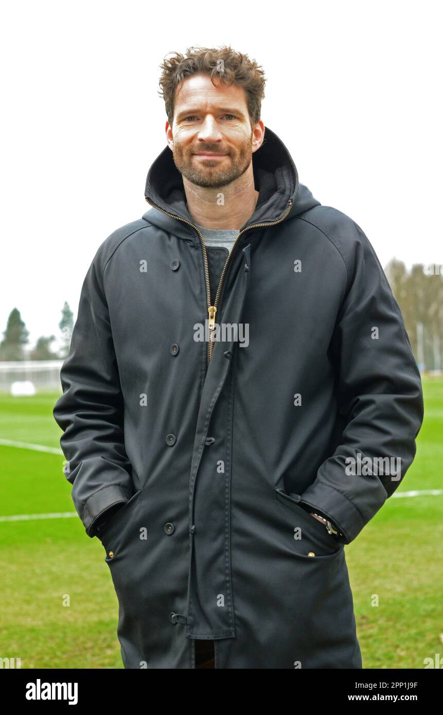 Arne Friedrich ehemaliger deutscher Fußballspieler. Arne Friedrich war Kapitän von Hertha BSC. Stockfoto