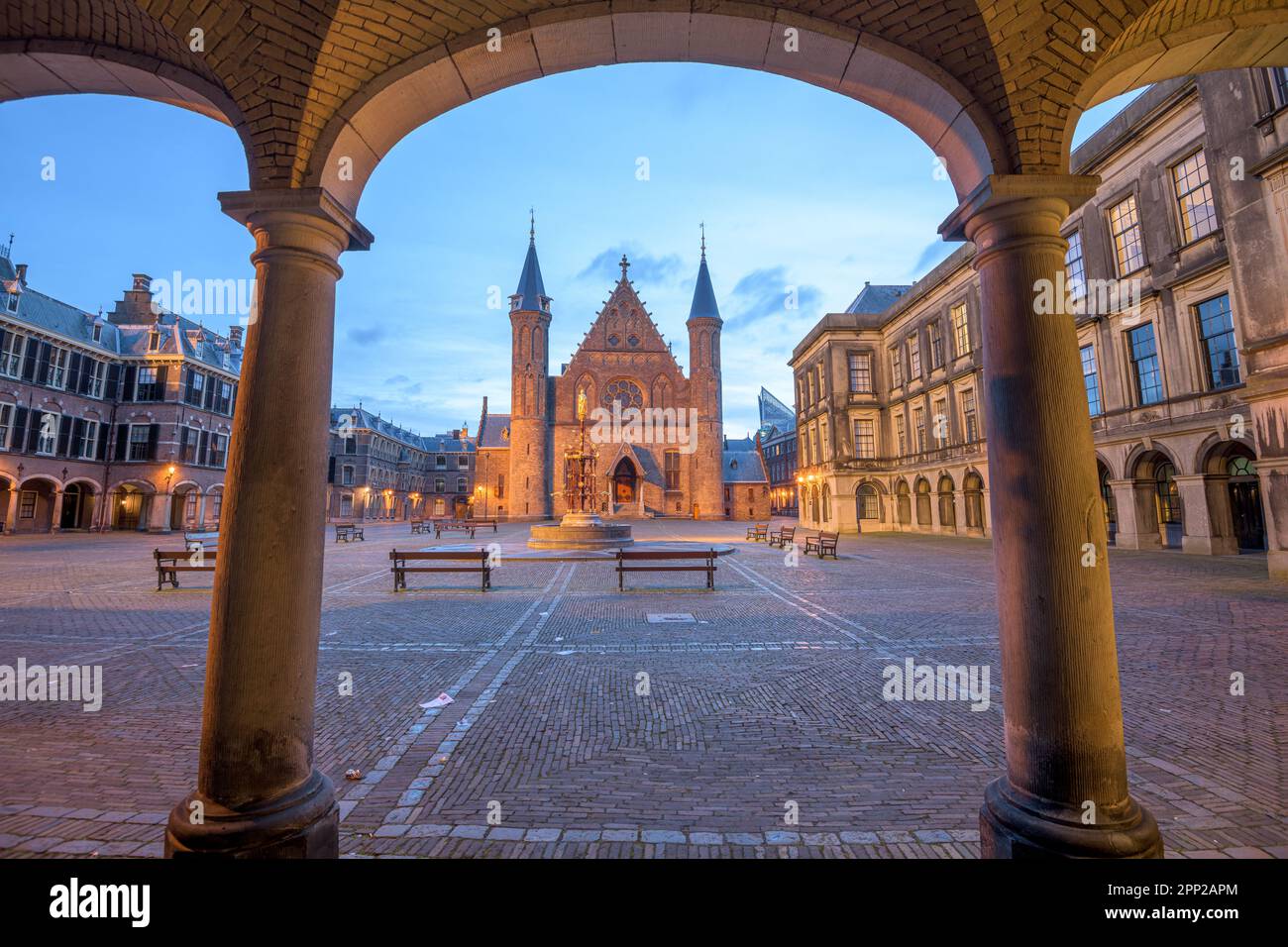 Den Haag, Niederlande, im Ridderzaal am Morgen. Stockfoto