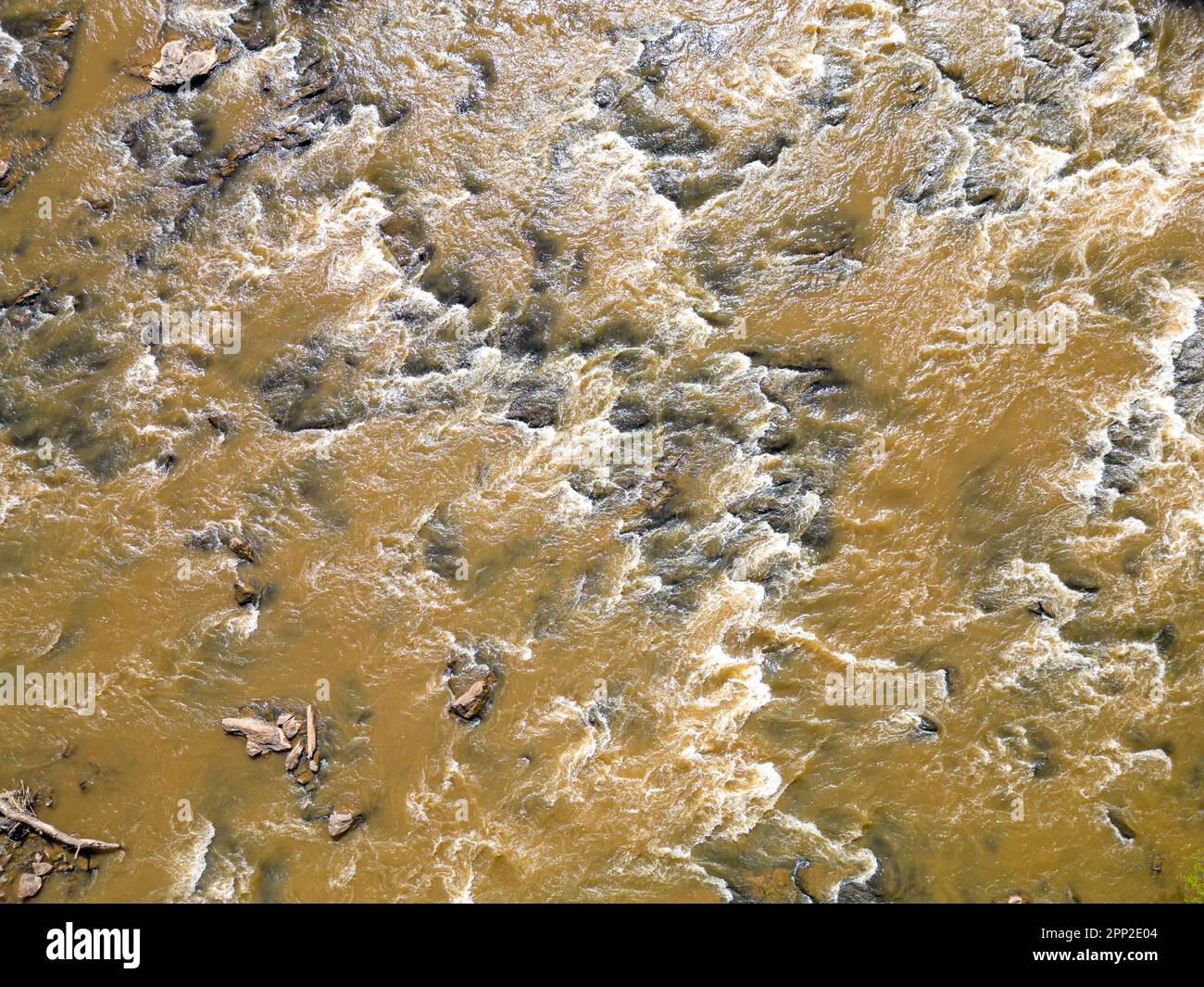 Der Middle Oconee River durchquert Clarke County, Georgia, USA. Stockfoto