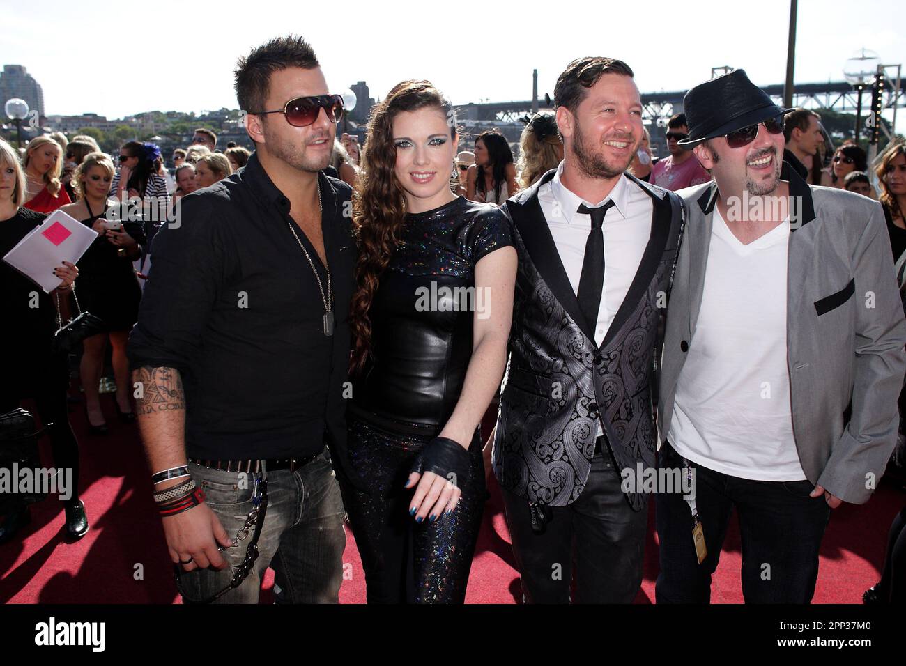 The Potbelleez bei den „ARIA“ Awards der Australian Recording Industry Association 2010 im Sydney Opera House Sydney - Australien - 07.11.10 Stockfoto