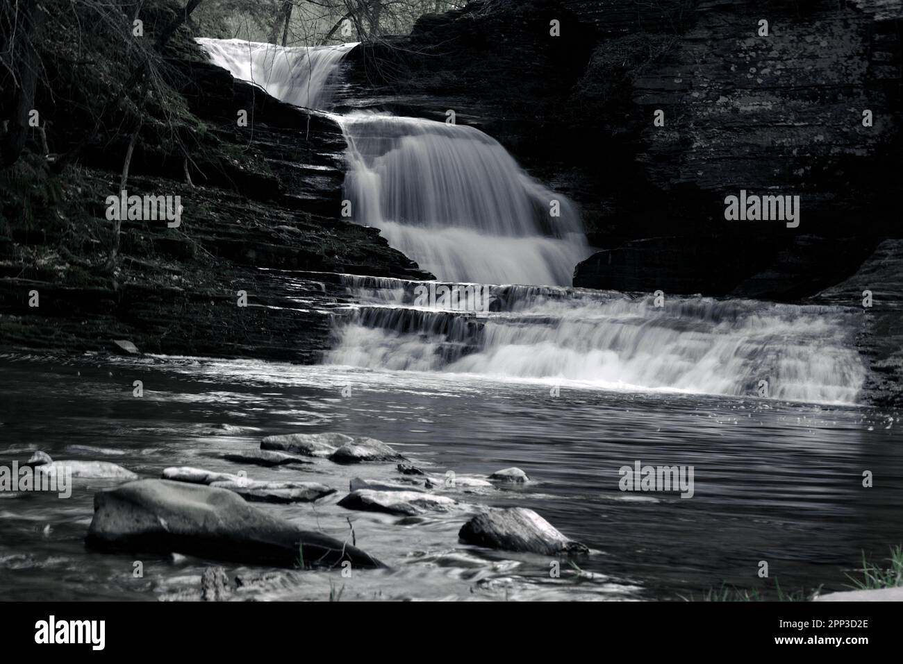 Low Shutter Wasserfall in der Nähe von Lucifer Falls Stockfoto