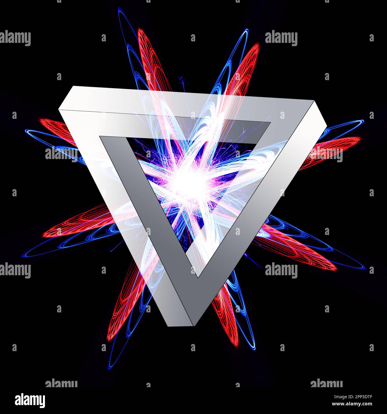 Quantenphysik, konzeptionelle Illustration Stockfoto