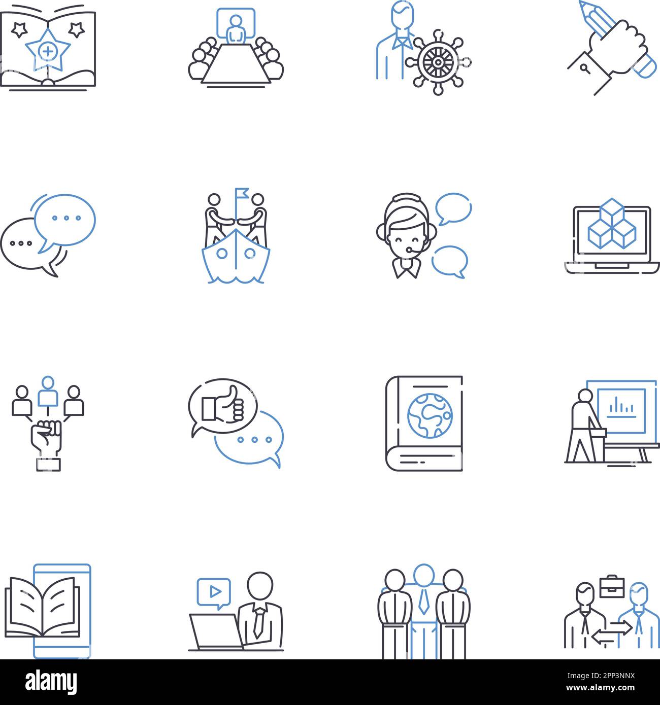 Rucksack Tourism Line Icons Kollektion. Abenteuer, Rucksacktourismus, Budget, Camping, Kultur, Ziel, Untersuchungsvektor und lineare Darstellung Stock Vektor