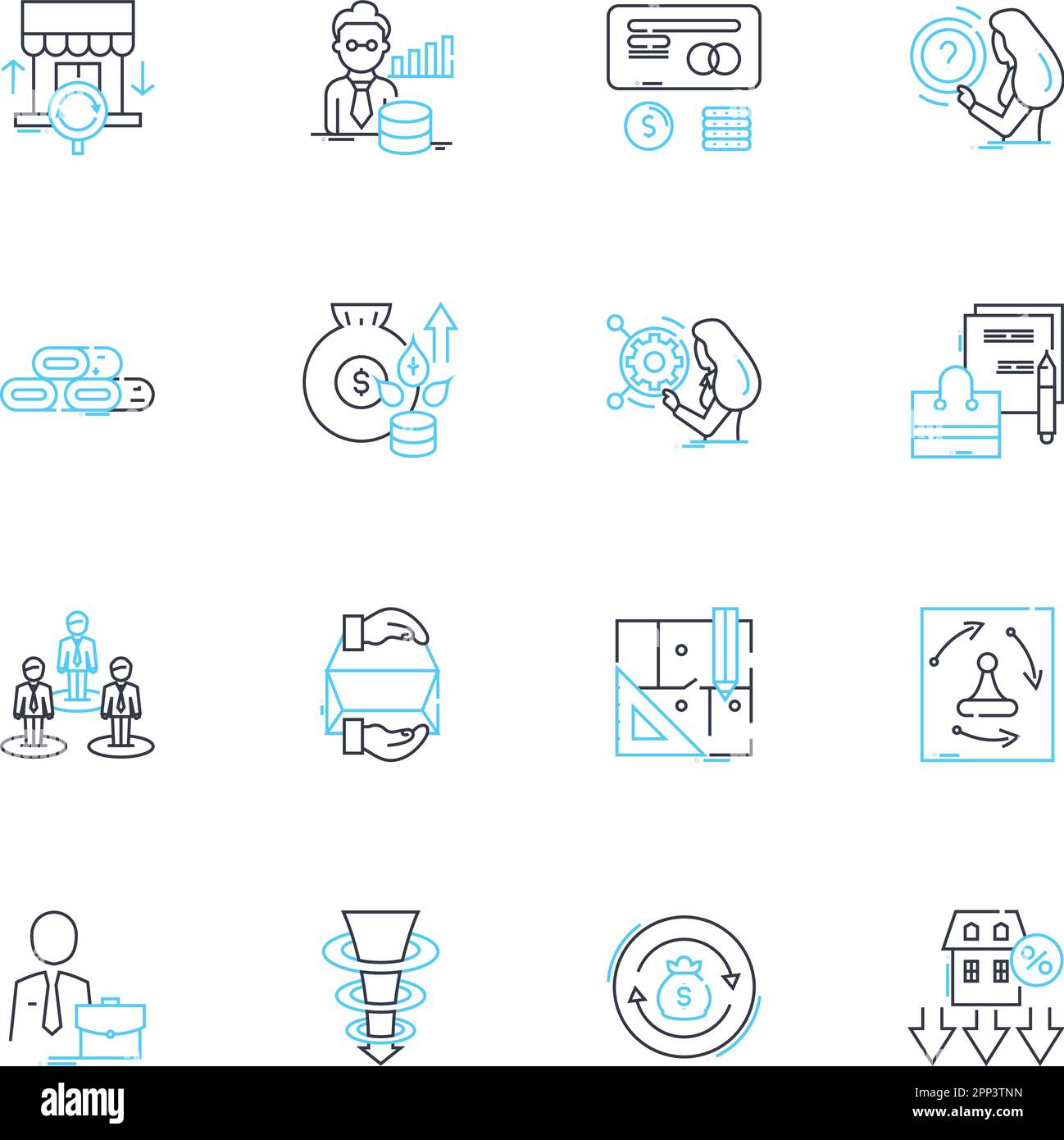 Lineare Symbole für Online-Homes festgelegt. Konnektivität, Zugänglichkeit, Bequemlichkeit, Flexibilität, Komfort, Sicherheits-, Effizienzlinienvektor- und Konzeptschilder Stock Vektor