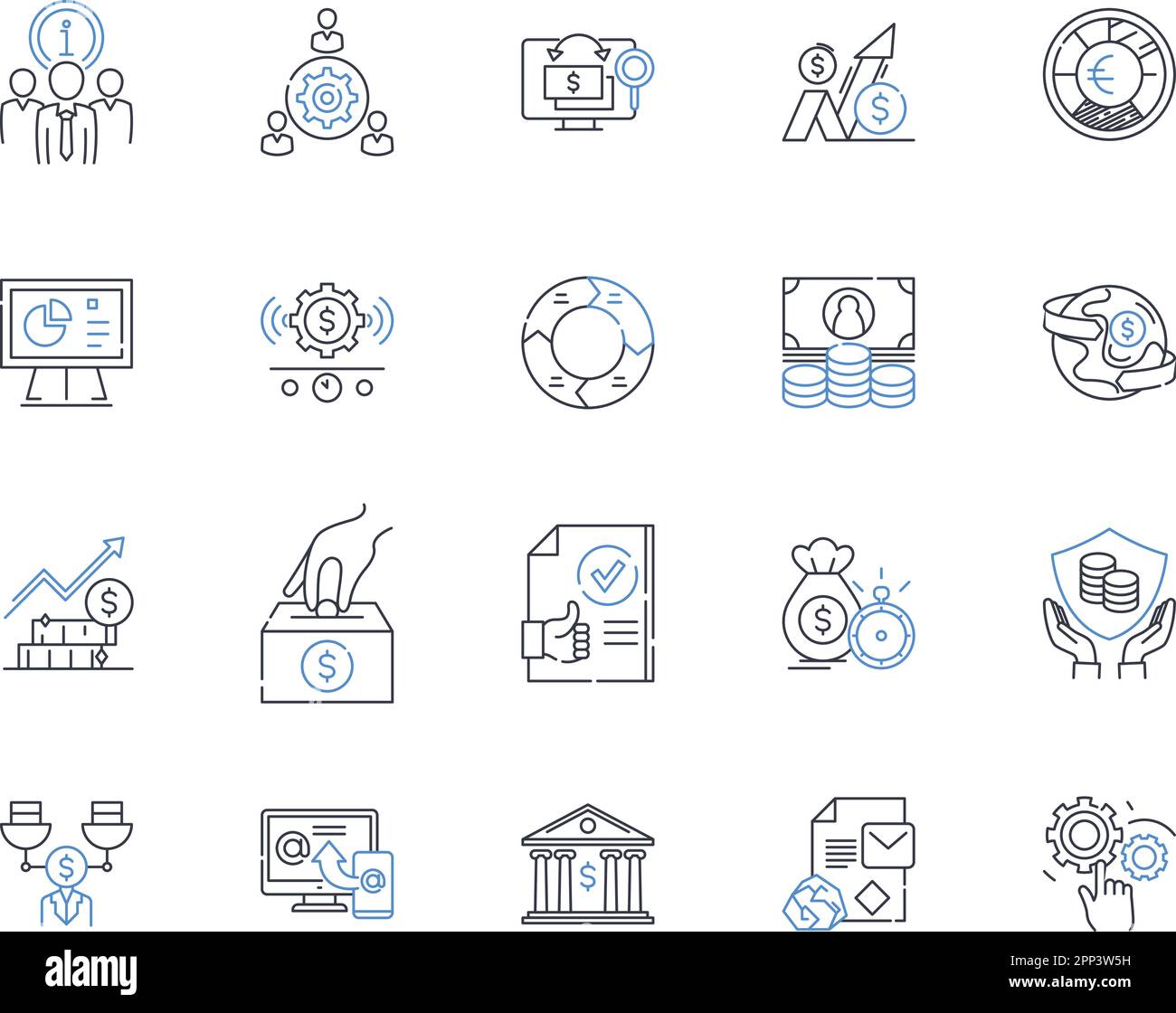 Mtization Arena Line Icons Kollektion. Umsatz, Tilgung, Gewinn, Werbung, Abonnements, Freemium, in-App-Käufe Vektor und linear Stock Vektor