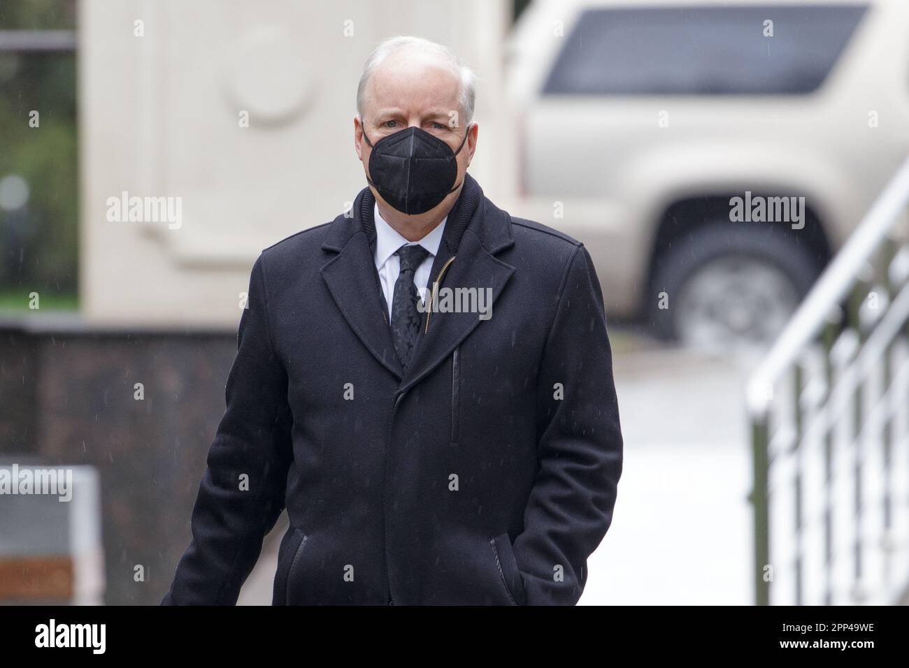 Chisinau, Moldawien - 21. April 2023: Der US-Botschafter in Moldawien, Kent D. Logsdon Stockfoto