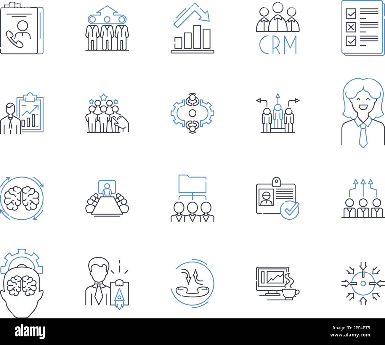 Symbolsammlung für die Konstruktionsgruppe. Innovation, Problemlösung, Effizienz, Design, Experimentieren, Technologien, Präzisionsvektor und linear Stock Vektor