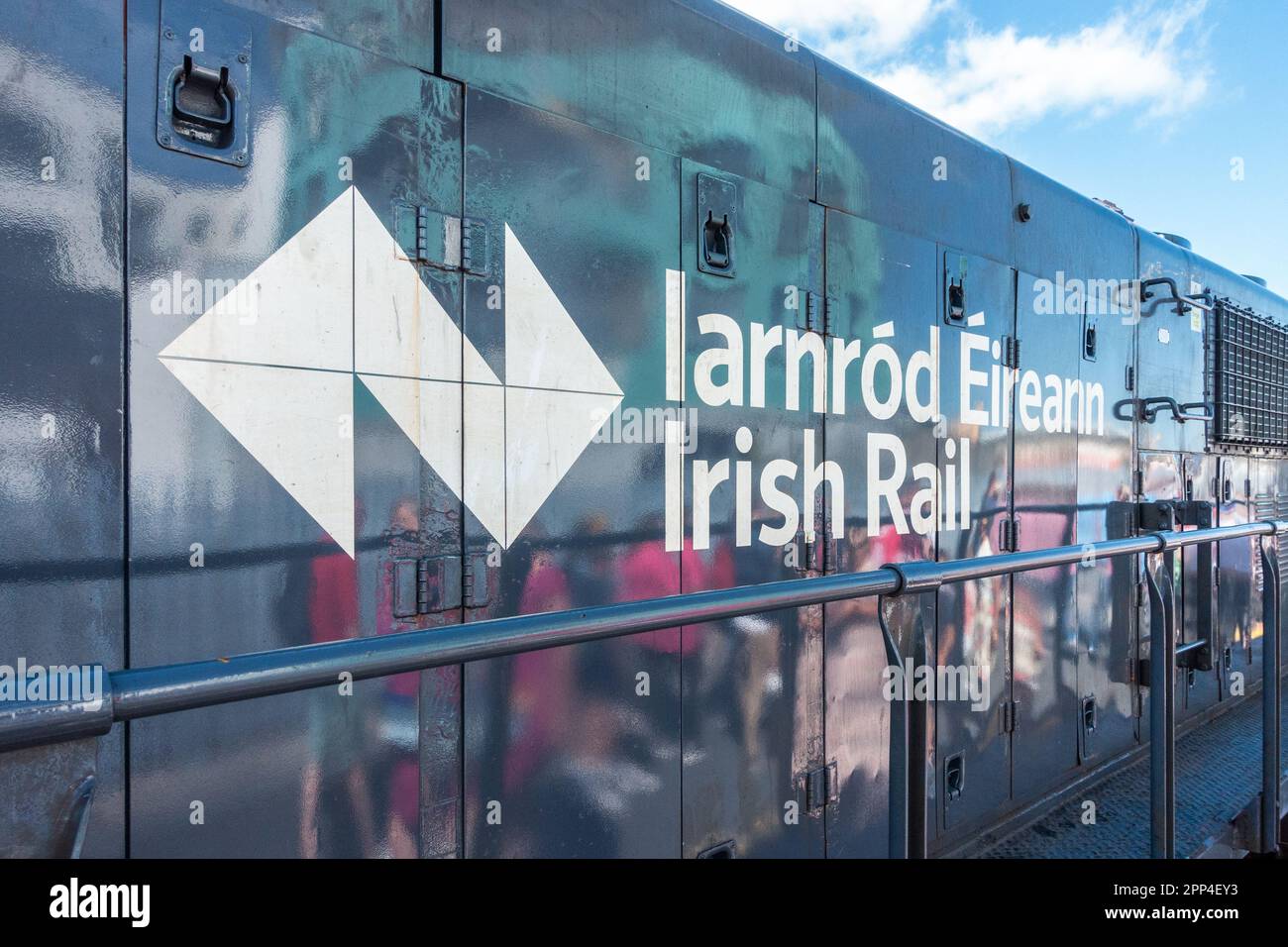 Irish Rail/Iarnród éireann Locomotive 117087 am Bahnhof Kilkenny, Kilkenny, Irland. Stockfoto