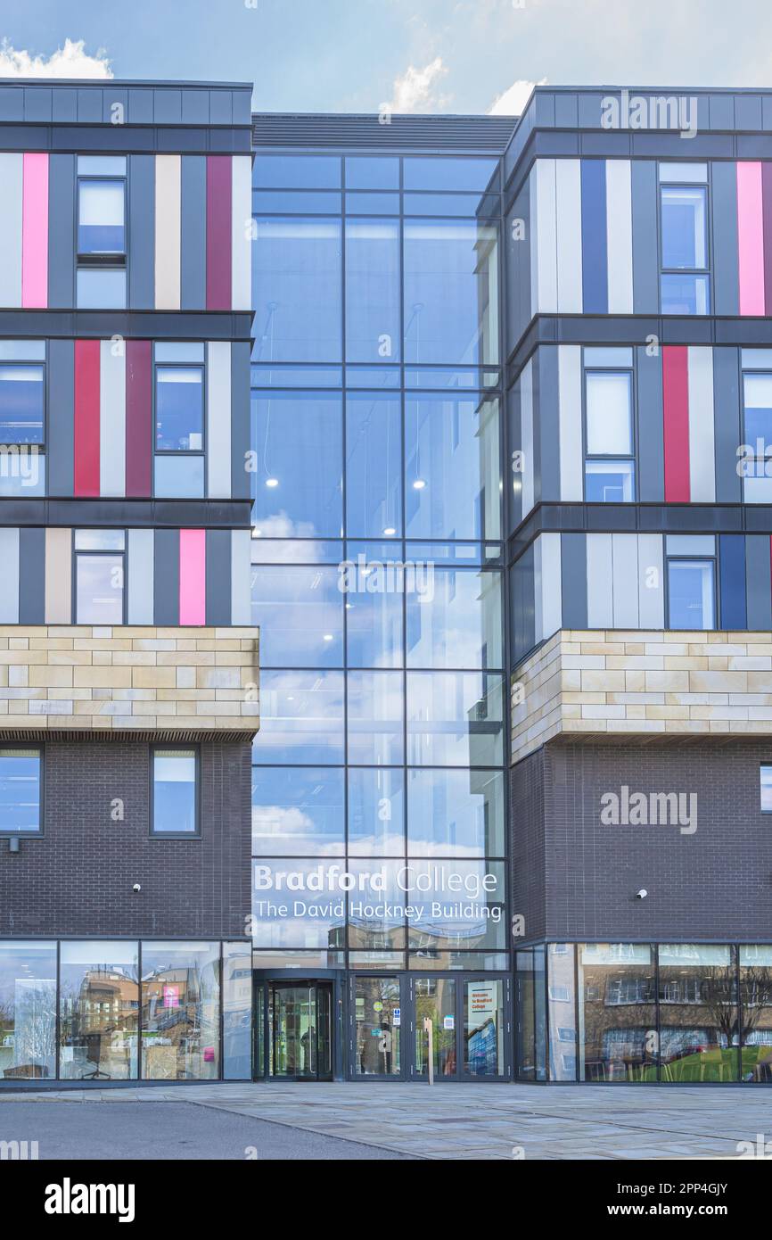 Das David Hockney Gebäude am Bradford College Stockfoto