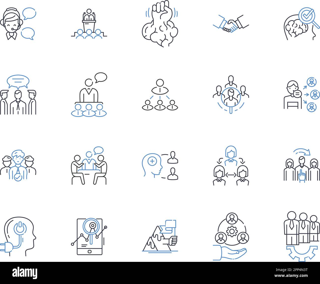 Collection für Positionssymbole der Niederlassungseinheit. Institution, Unternehmen, Firma, Organisation, Geschäft, Gesellschaft, Establishment Vector und linear Stock Vektor