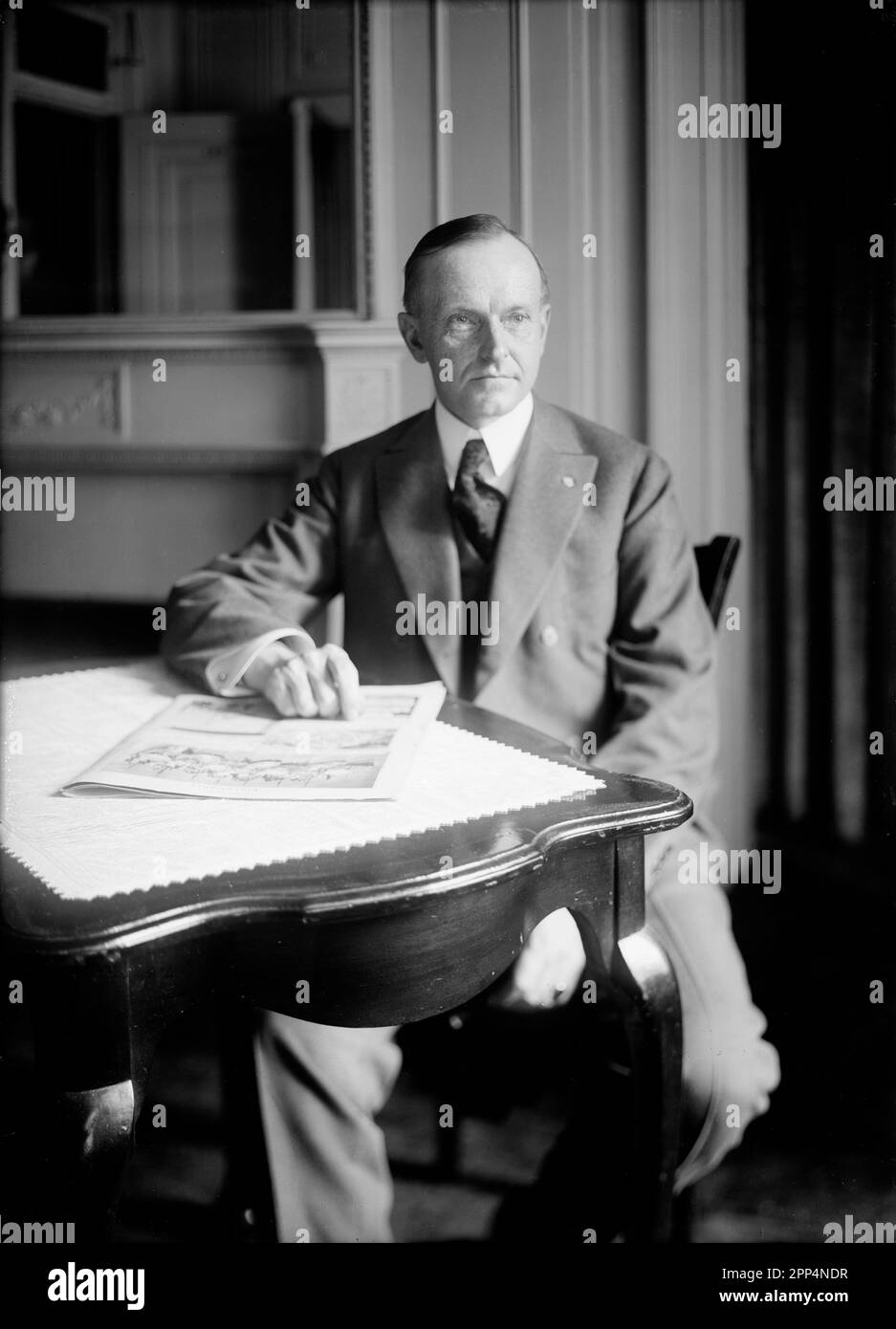 Calvin Coolidge. Zwischen ca. 1915 -1920 Stockfoto