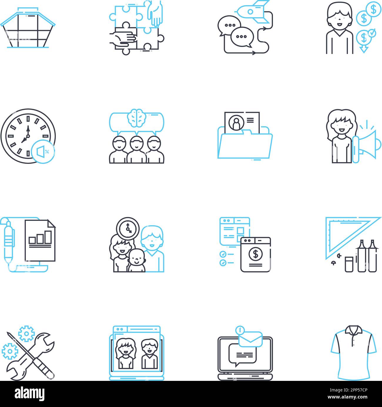 Lineare Symbole für entfernte Stationen eingestellt. Abseits, Isoliert, Ländlich, Fern, Randlage, Weit weg, Grenzlinienvektor und Konzeptzeichen. Abseits vom Netz, abgeschieden Stock Vektor