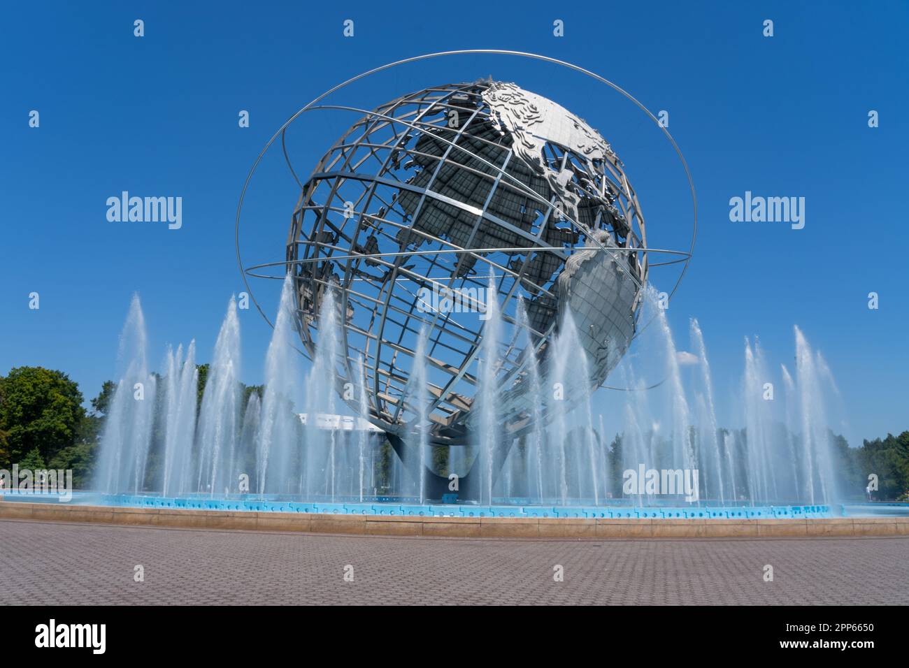 New York City, USA – 19. August 2022: Unisphere in Flushing Meadows – Corona Park in New York City. Stockfoto