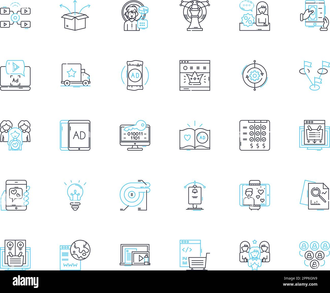 Lineares Symbol für mobiles Nerking. WLAN, LTE, Hotspot, Signal, Roaming, G, Datenlinienvektor und Konzeptzeichen. Abdeckung, Modem, Antennenumriss Stock Vektor