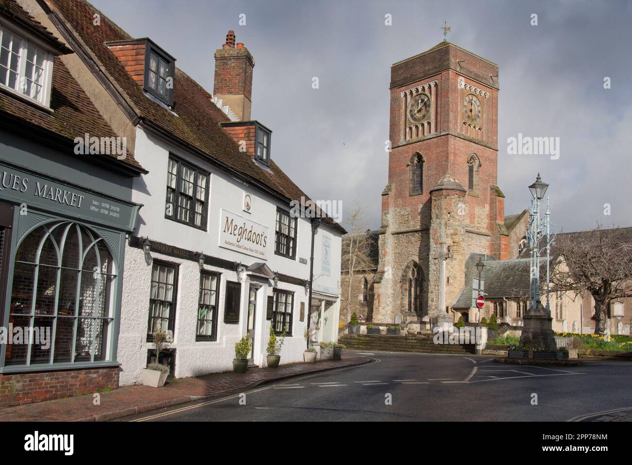 Pfarrkirche St. Mary, die Jungfrau, East Street, Petworth, West Sussex Stockfoto