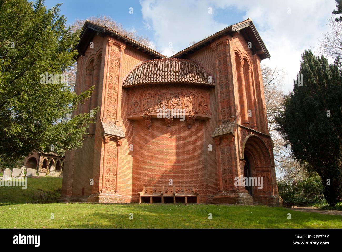Historic Watts Cemetery Chapel, Compton, Guildford, Surrey, England Stockfoto