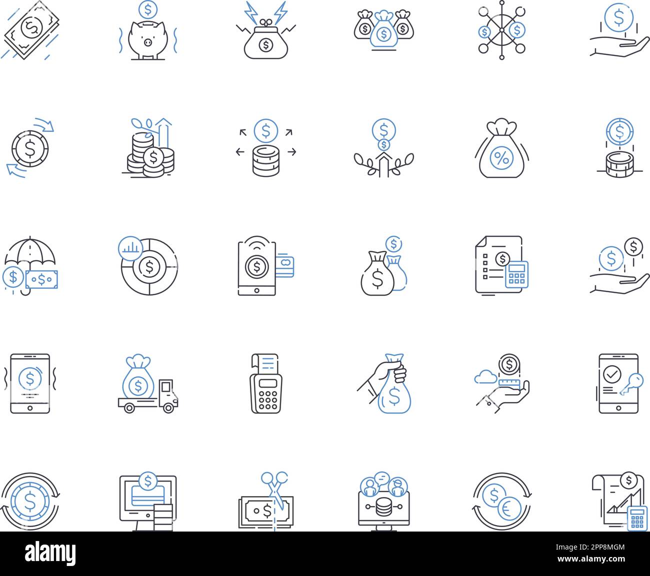 Bucks Line Icons Kollektion. Geweih, Hornhaut, Wald, Weiden, Männchen, Reh, Doe-Vektor und lineare Darstellung. Wildtiere, Jagd, Wildnis Stock Vektor