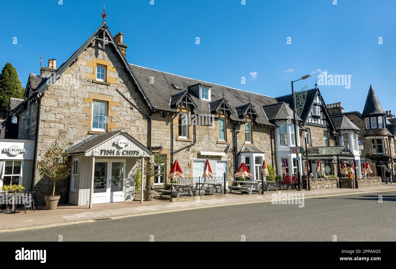 McKay's Hotel bietet Unterkunft für Ihre Übernachtung in Pitlochry, Perthshire, Schottland, Großbritannien Stockfoto