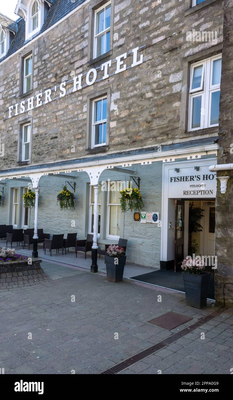 Fisher's Hotel für Unterkunft in Pitlochry, Perthshire, Schottland, Großbritannien Stockfoto