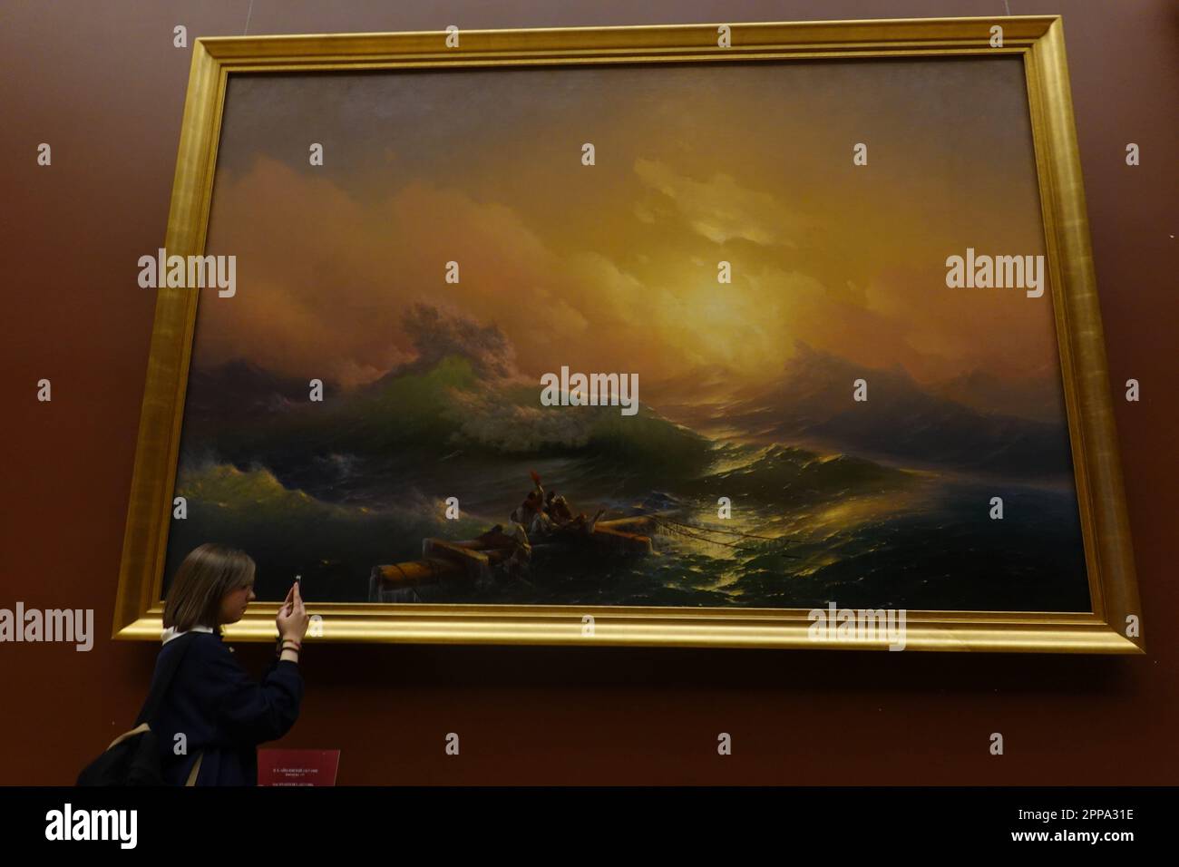 Das russische Staatsmuseum, früher das Russische Museum seiner kaiserlichen Majestät Alexander III. Auf dem Kunstplatz in Sankt Petersburg Stockfoto