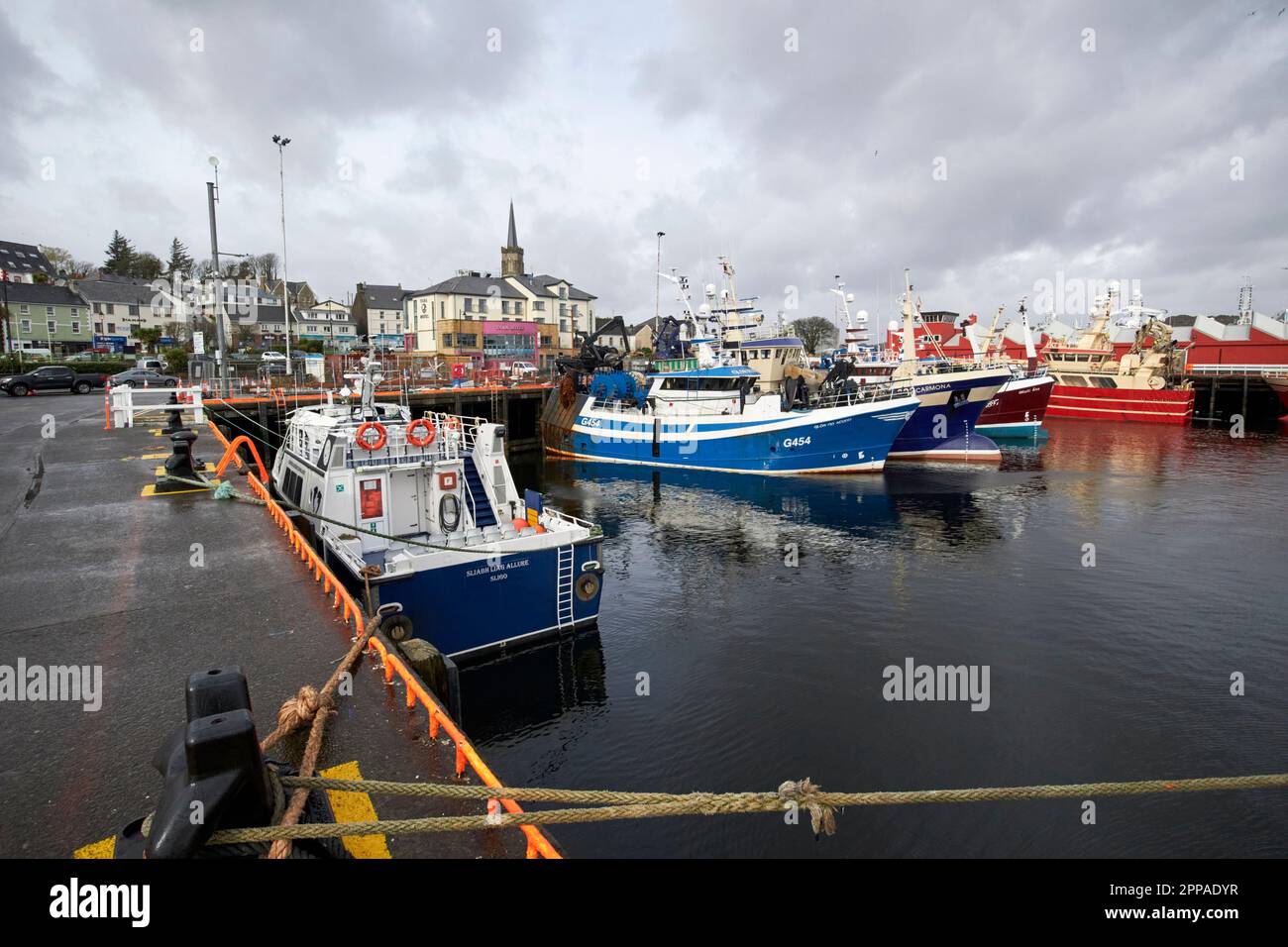 Fischerboote in killybegs Hafen Grafschaft donegal republik irland Stockfoto