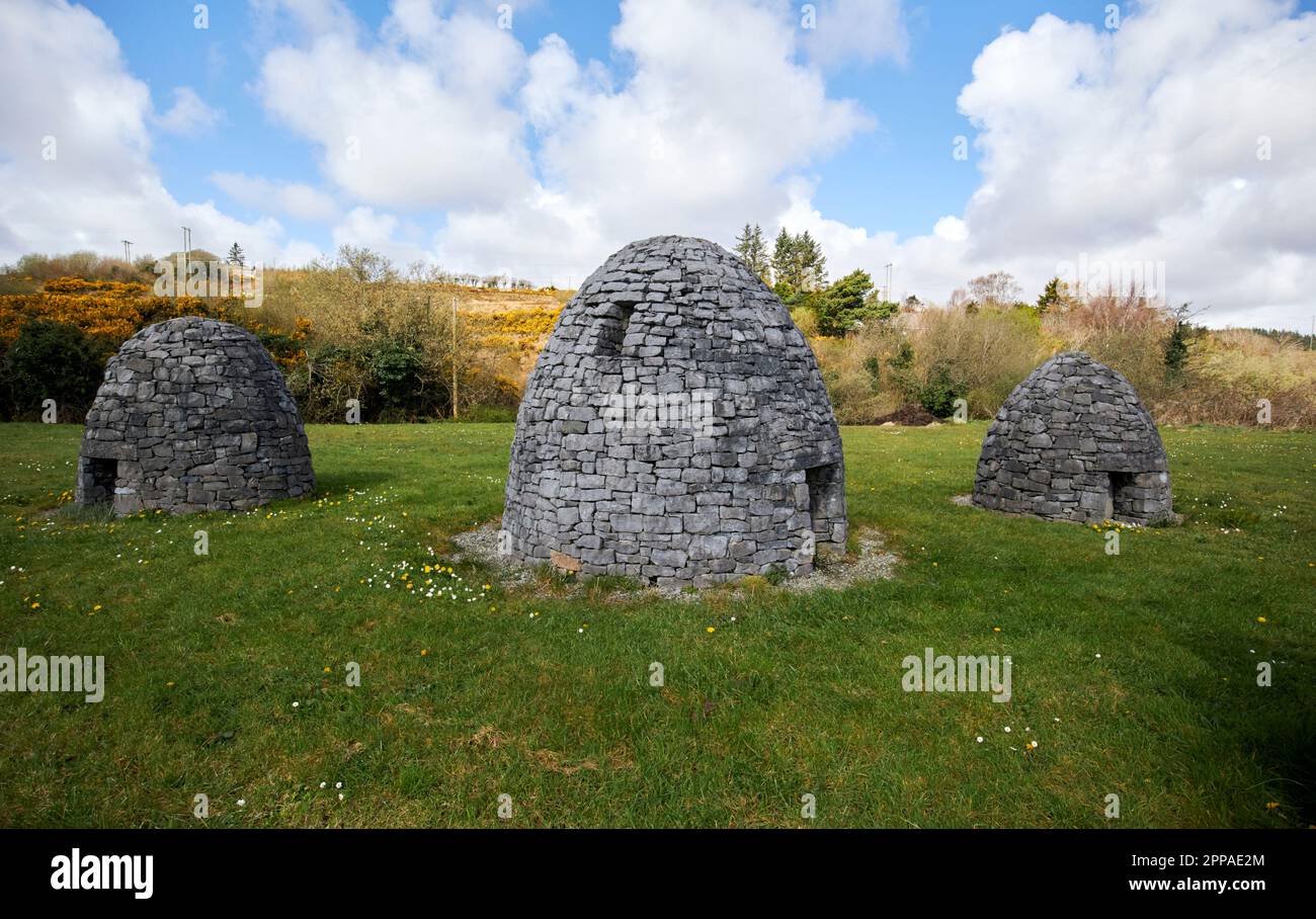 Nachbildung von Klosterzellen vom Typ „kleines Verhalten“, nach dem killybegs als killybegs County donegal republik irland bezeichnet wird Stockfoto