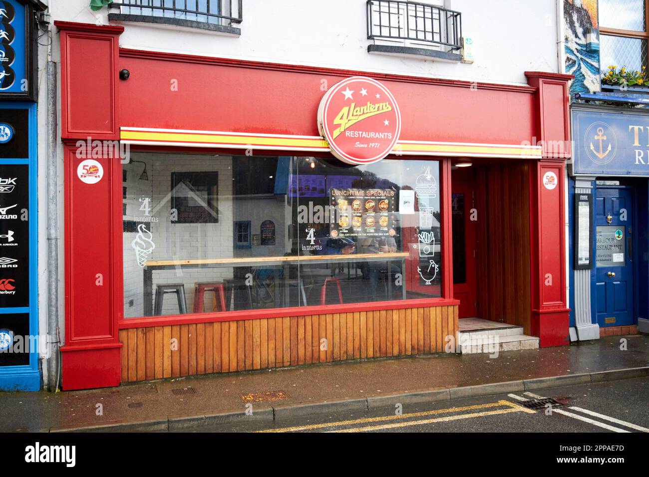 4 Laternen Fast Food Restaurant donegal Stadt Grafschaft donegal republik irland Stockfoto