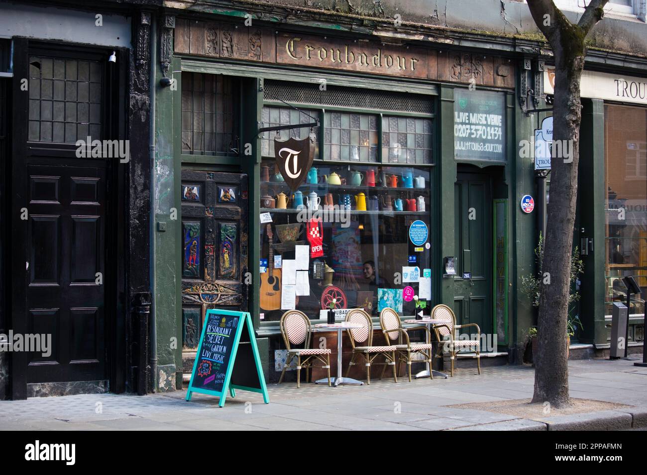 Das Troubadour Bar Music Venue London Stockfoto