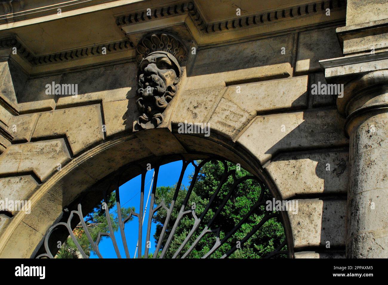 Alte dekorative Gebäude und Strukturen in Rom, Italien, Europa Stockfoto
