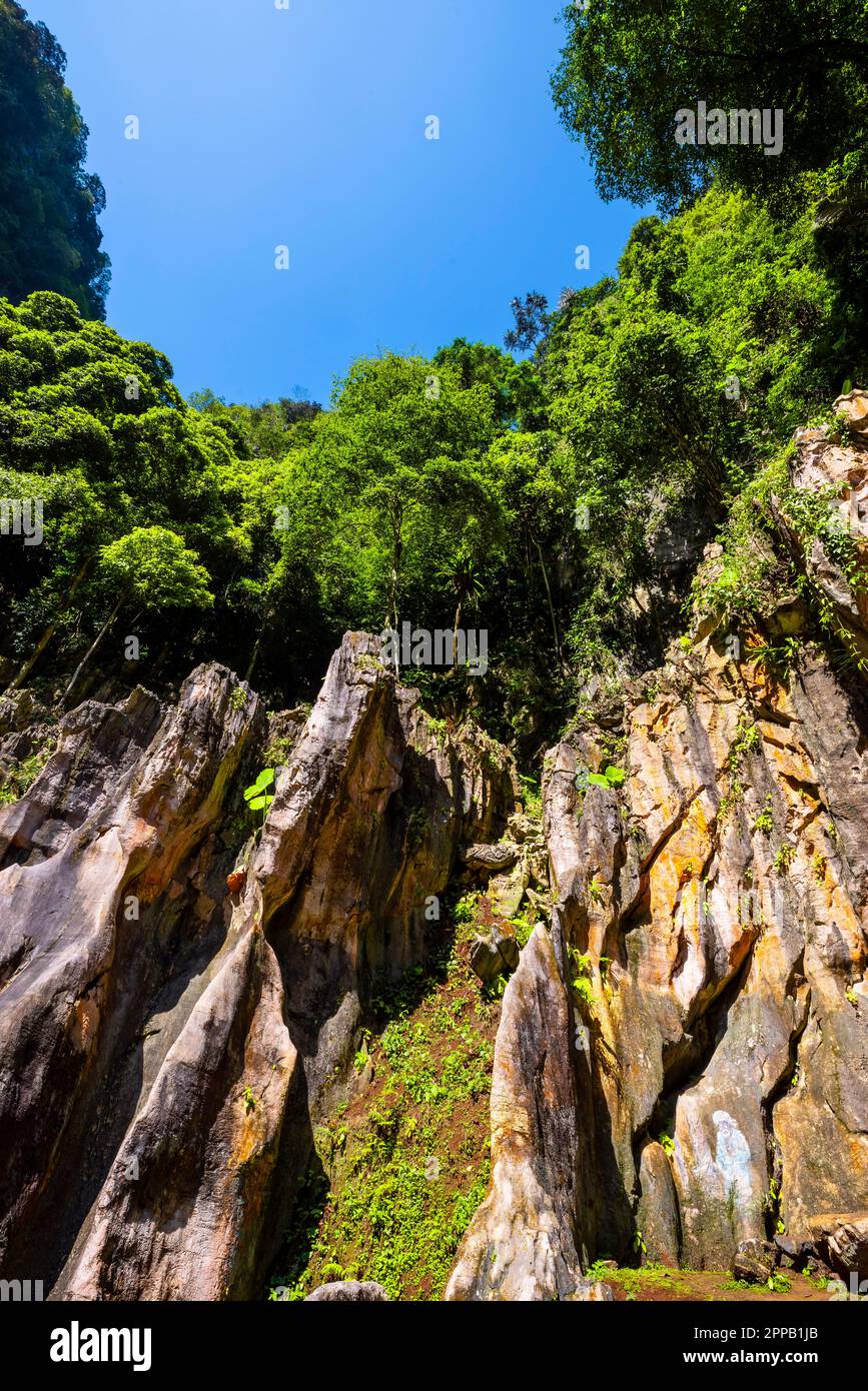 Qing Xin Ling Freizeit- Und Kulturdorf, Ipoh, Malaysia. Stockfoto