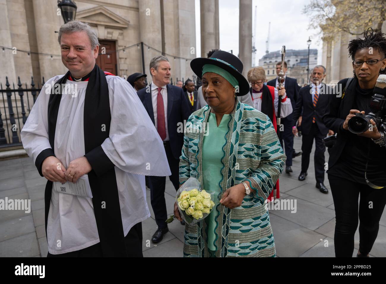 Gedenkgottesdienst in der St. Martin-in-the-Fields Kirche am Trafalgar Square zum Gedenken an 30 Jahre seit dem Tod von Stephen Lawrence, London, England, Großbritannien Stockfoto