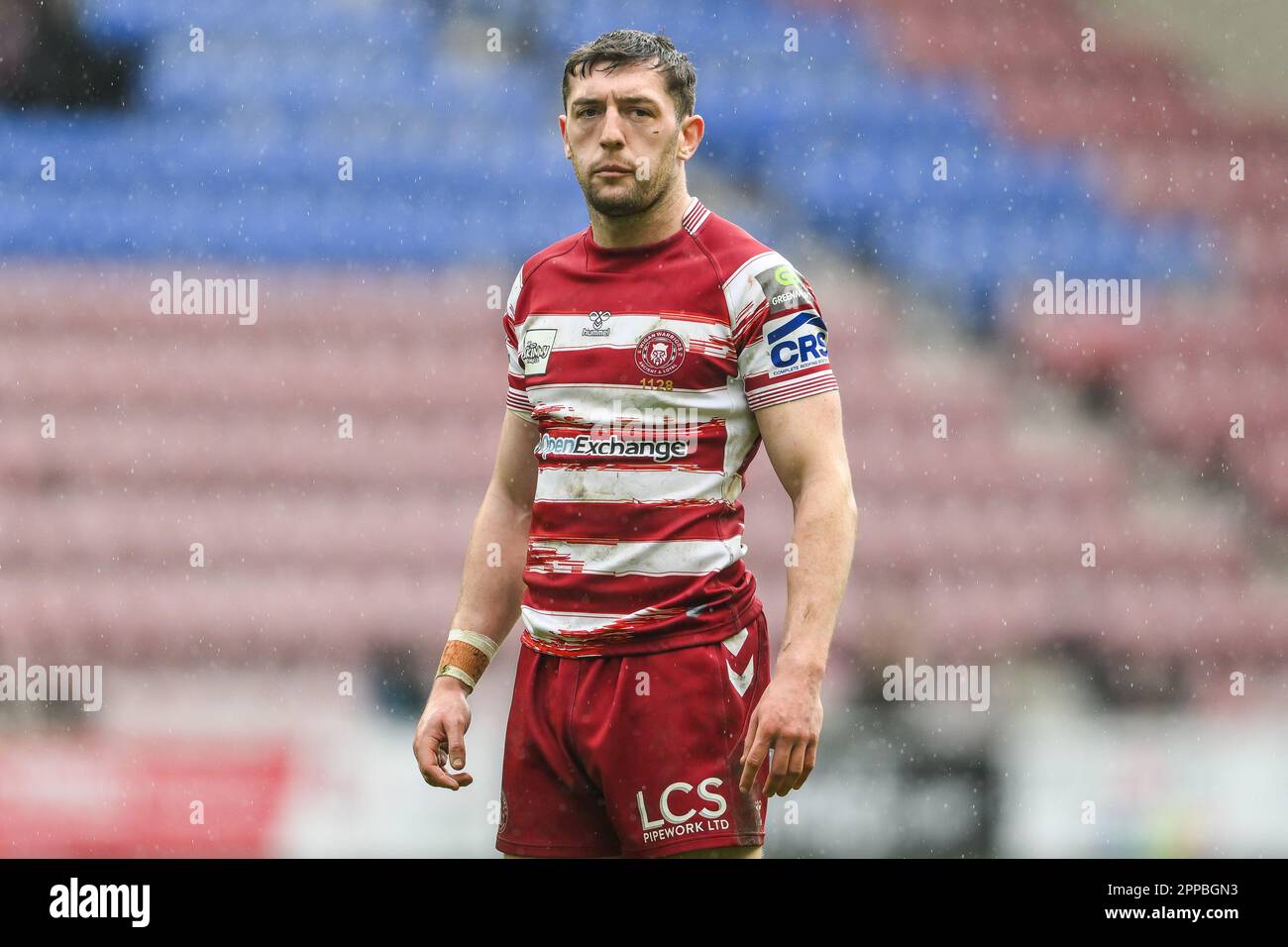 Jake Wardle 4 of Wigan Warriors während des Spiels der Betfred Super