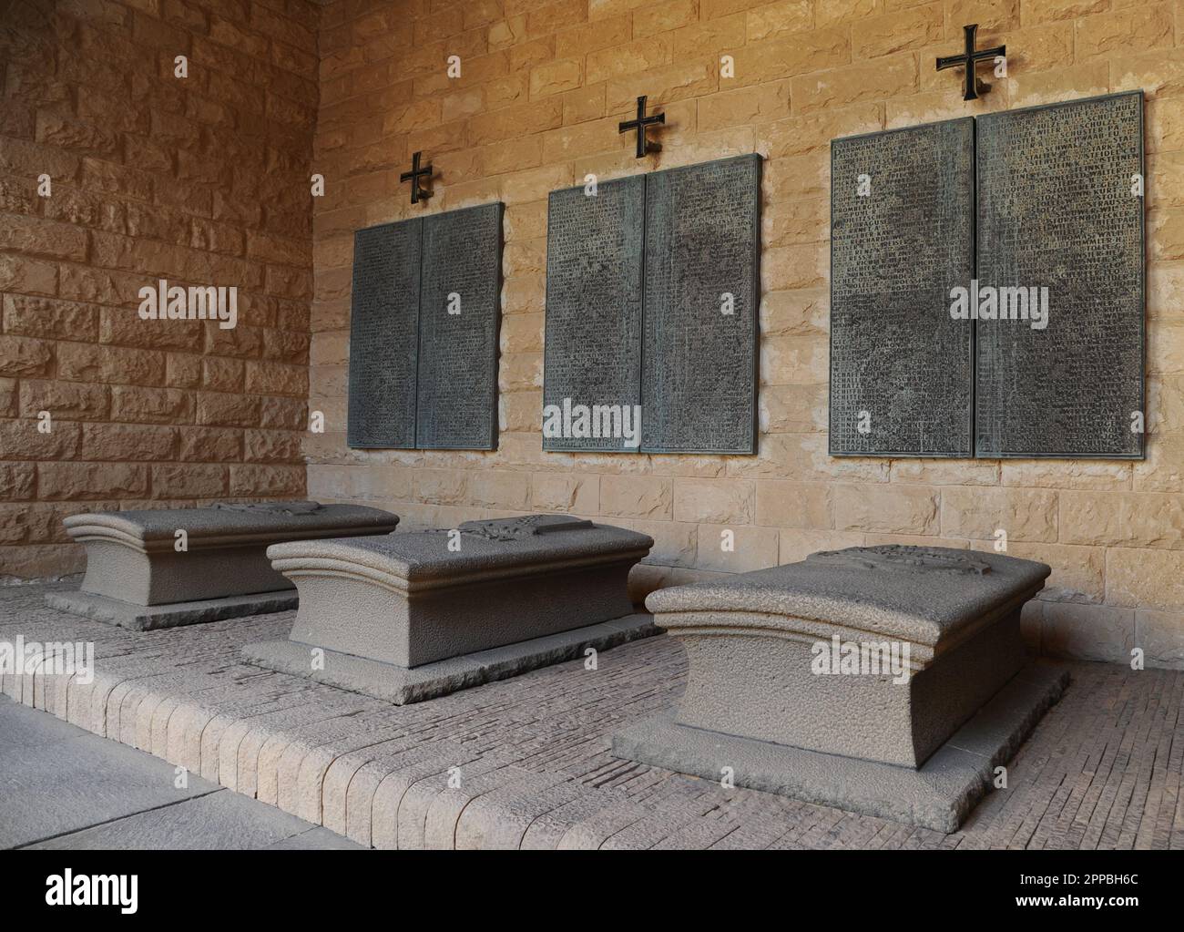 Das Deutsche Kriegsdenkmal, El Alamein, Ägypten. Stockfoto