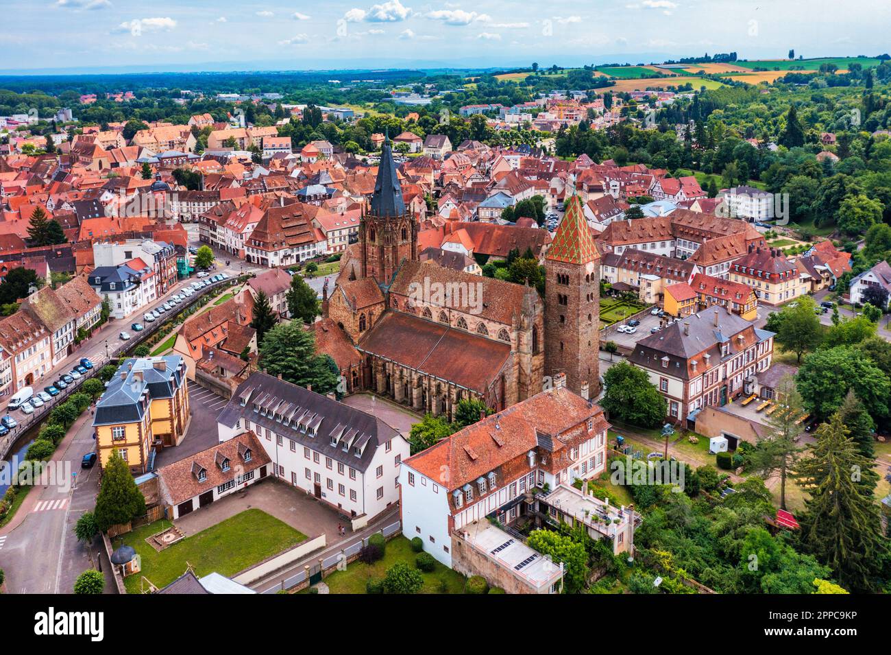 Wissembourg (Weißenburg) im Elsass, Frankreich. Historisches Zentrum