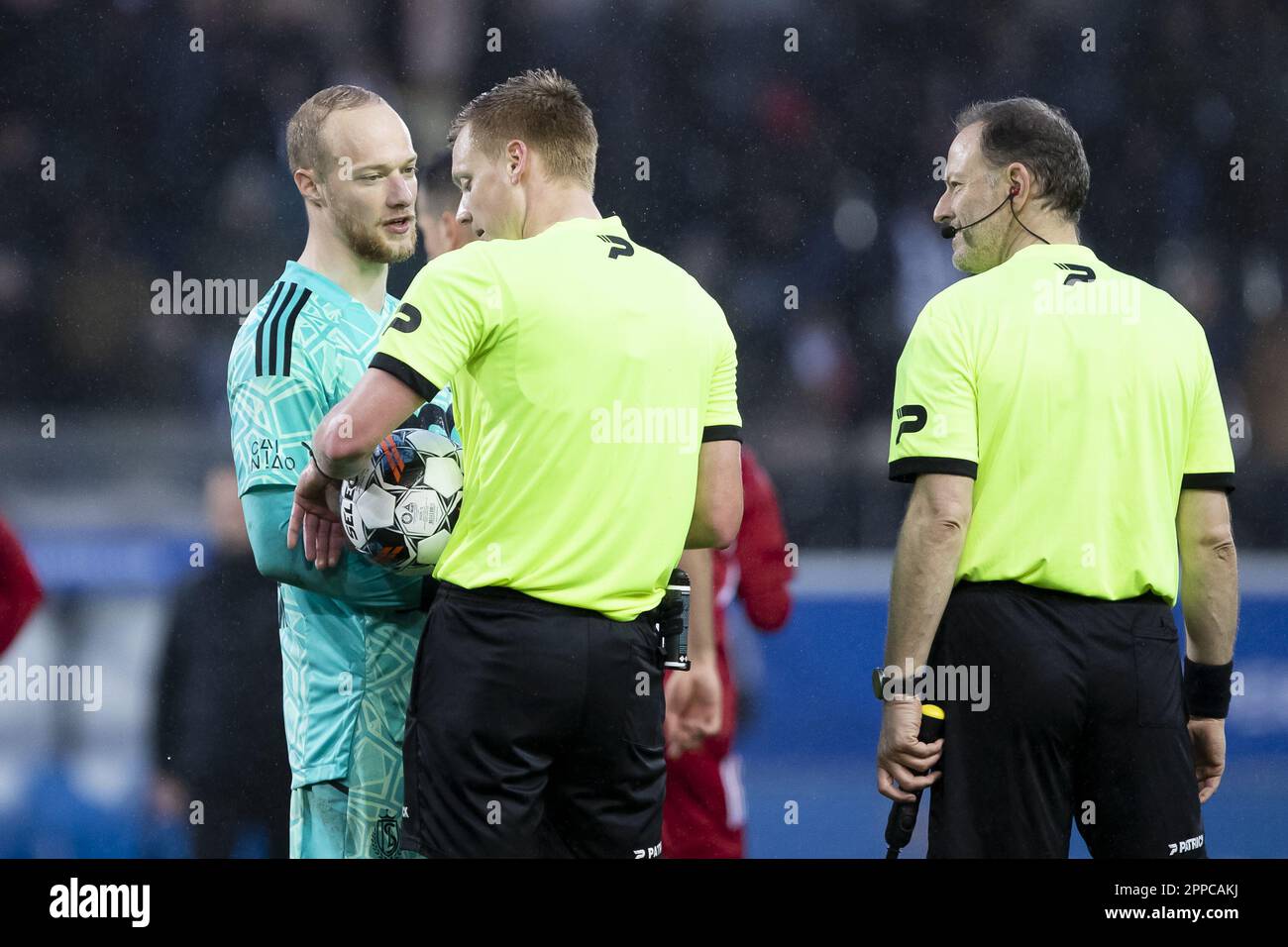 Oud Heverlee, Belgien. 23. April 2023. Der Torwart von Standard, Arnaud