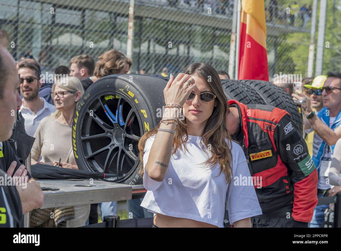 Monza, Italien. 23. April 2023. Francesca Sofia Novello während der Fanatec GT World Challenge Europe Powered by AWS - 2023 MONZA, Grand Tourism in Monza, Italien, April 23 2023 Kredit: Independent Photo Agency/Alamy Live News Stockfoto