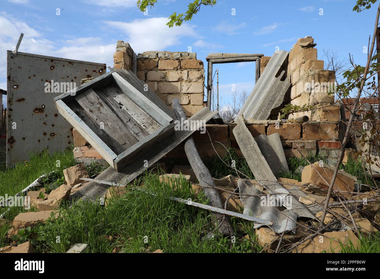DOLYNA, UKRAINE 23. APRIL 2023 in Dolyna, Region Donezk, Ostukraine
