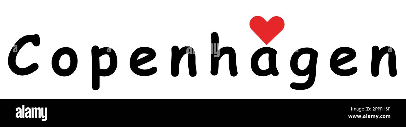 Ich liebe es. Design für Stadtreisen Stockfoto