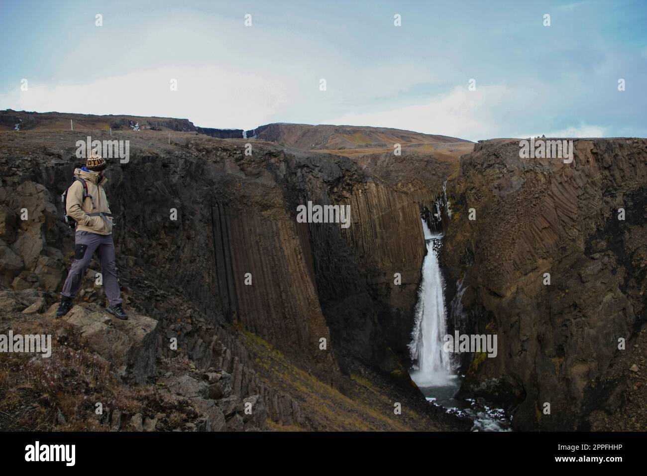 Die Litlanesfoss in Island Stockfoto