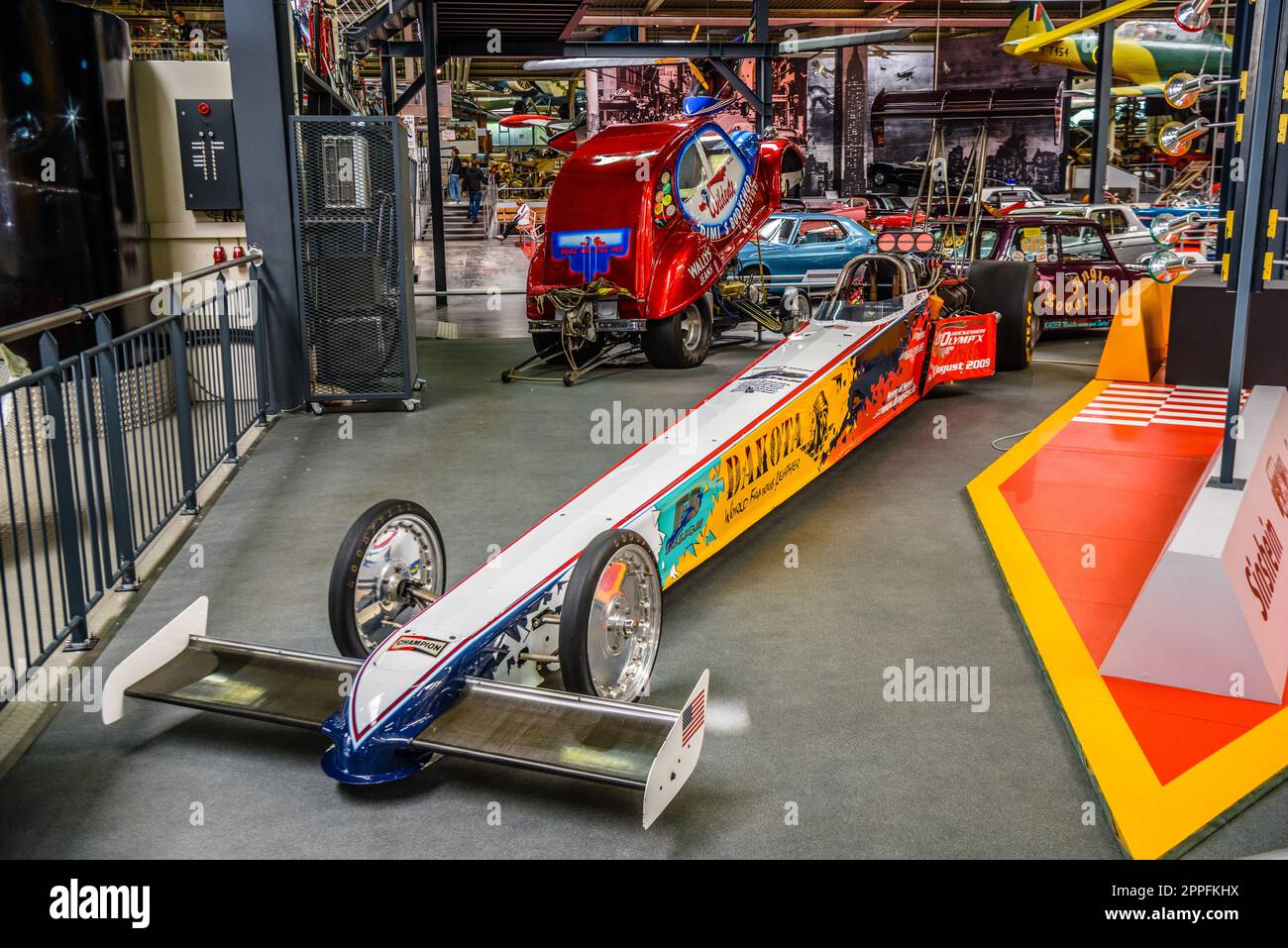 SINSHEIM, DEUTSCHLAND - MAI 2022: Top Fuel Dragster Dacota 1998 Stockfoto