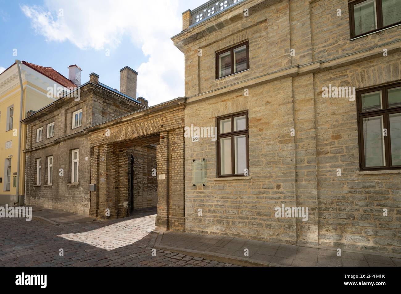 Gebäude der Estnischen Akademie der Wissenschaften in Tallinn, Estland Stockfoto