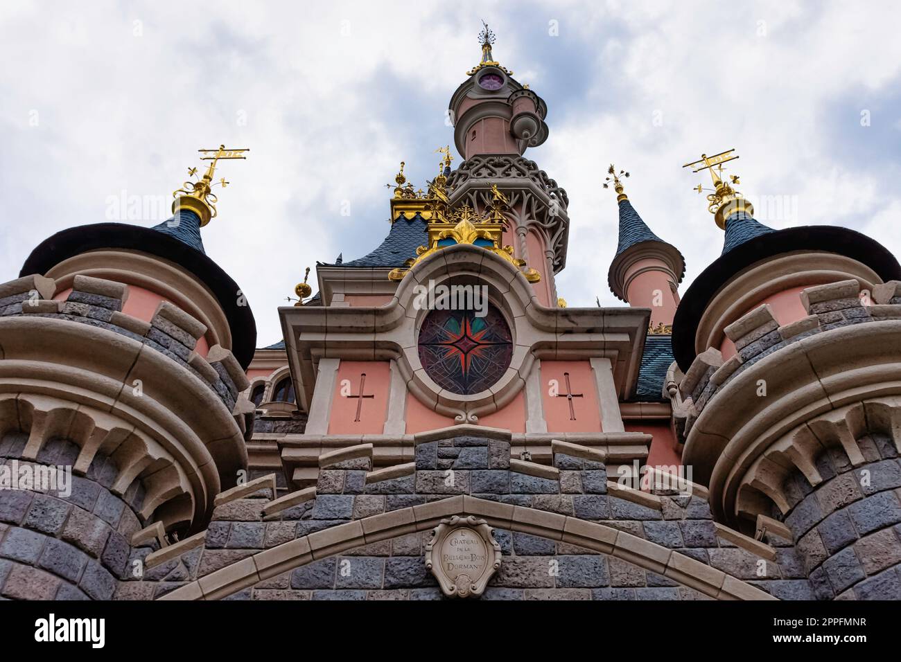 Dornröschenschloss - Disneyland Paris, Chessy, Frankreich Stockfoto