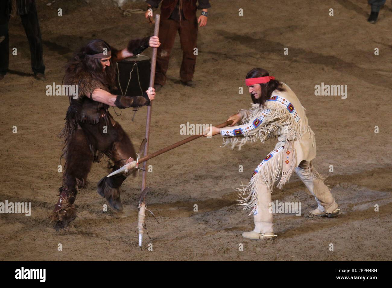 Sascha HÃ¶dl (Ersatz für Alexander Klaws, der an Corona leidet), Premiere Karl May Festival, Bad Segeberg,25.06.2022 Stockfoto