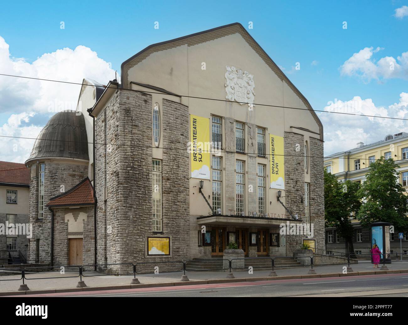 Estnisches Theater-Gebäude in Tallinn, Estland Stockfoto