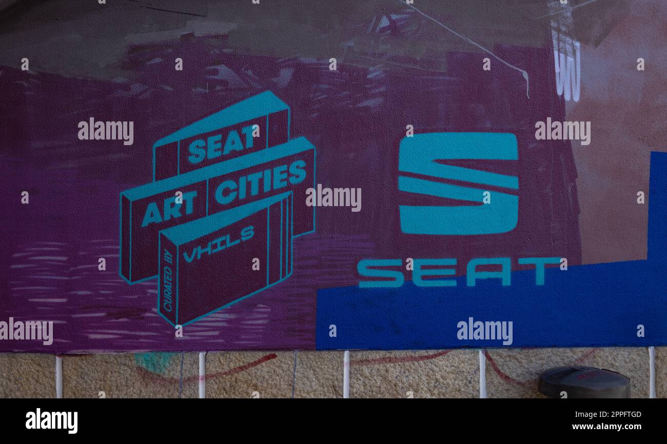 SEAT Art Cities - kuratiert von Vhils Stockfoto