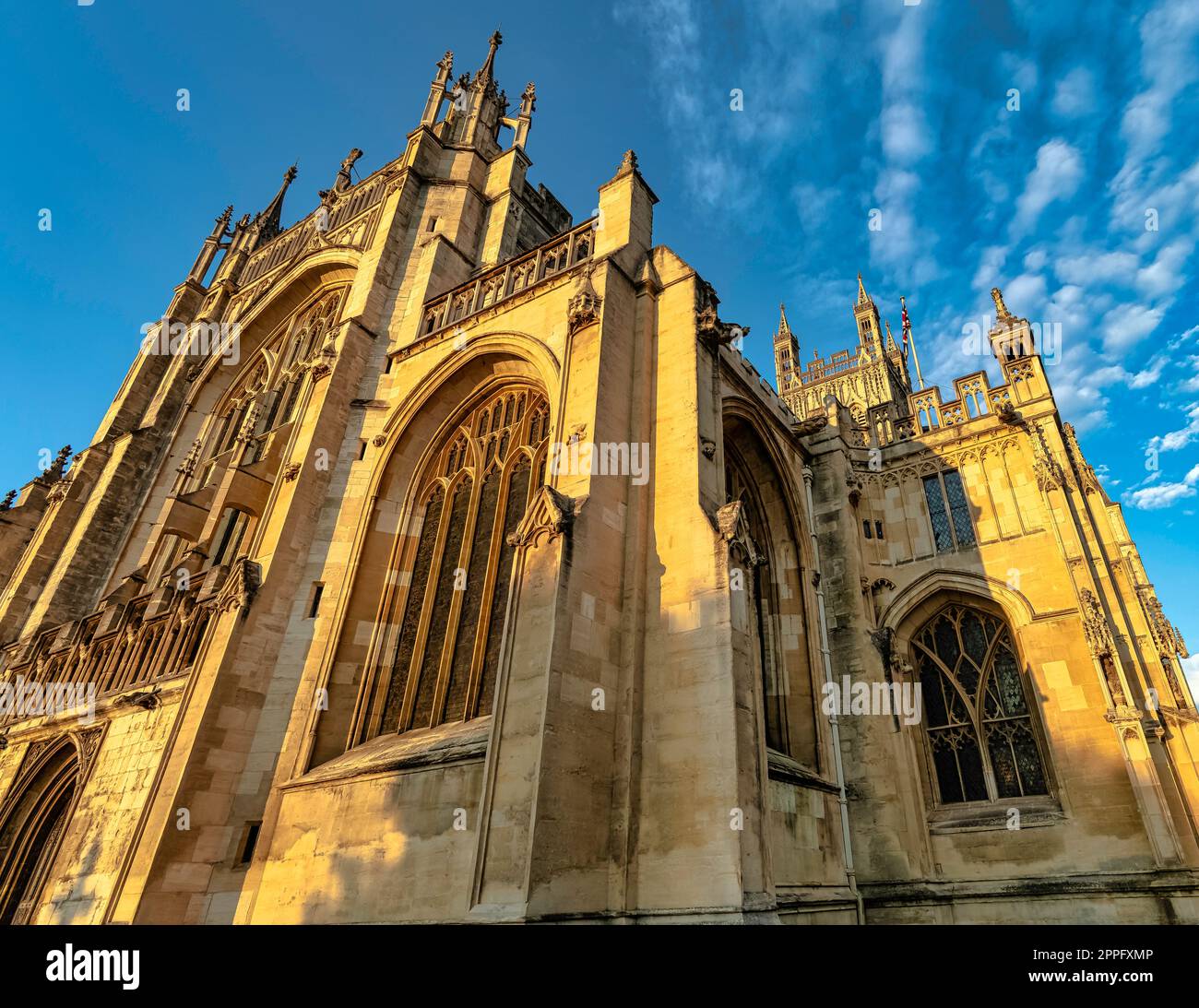 Gloucester Cathedral, formell die Cathedral Church of St. Peter und die Holy and Unvisible Trinity in Gloucester, Gloucestershire, Großbritannien Stockfoto